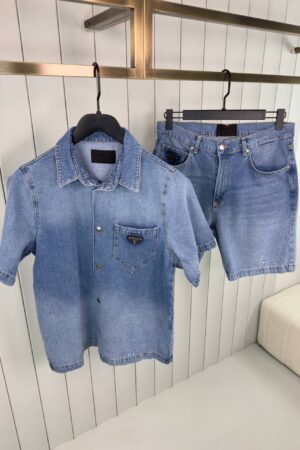 Prada Denim Summer Set Blue