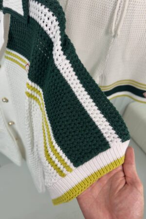 Casablanca Crochet Tennis Summer Set Green