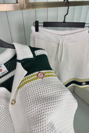 Casablanca Crochet Tennis Summer Set Green