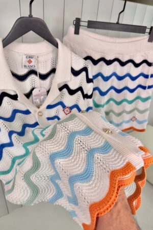 Casablanca Crochet Tennis Summer Set Multicolor