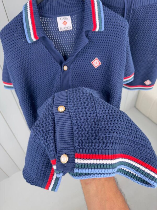 Casablanca Crochet Tennis Summer Set Navy - Afbeelding 6