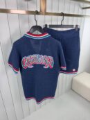Casablanca Crochet Tennis Summer Set Navy