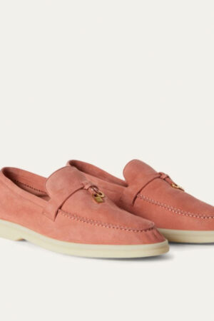 Loro Piana Summer Charms Walk Loafers Ancient Blush