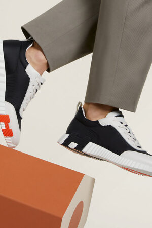Hermes Bouncing Sneakers Noir Blanc