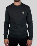 Moncler Logo Patch Cotton Sweater Antraciet