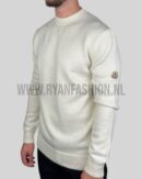 Moncler Classic Patch Knitted Sweater Ecru