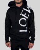 Loewe Relaxed Fit Cotton Hoodie Black