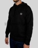 Loewe Embroidered Logo Knitted Hoodie Black