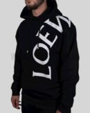 Loewe Relaxed Fit Cotton Hoodie Black