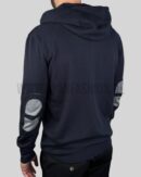 Hermes Cashmere ''Maillon Chaine d'Ancre'' Hooded Vest Navy Blue