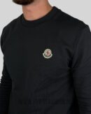 Moncler Logo Patch Cotton Sweater Antraciet