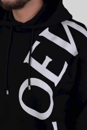 Loewe Relaxed Fit Cotton Hoodie Black