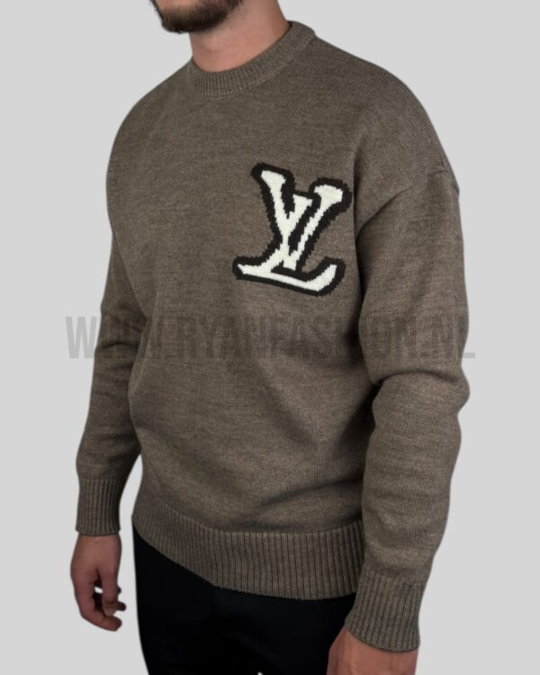 Louis Vuitton LV Intarsia Knitted Sweater Mink - Afbeelding 2
