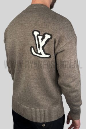 Louis Vuitton LV Intarsia Knitted Sweater Mink