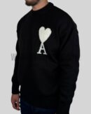 Ami Paris Wool Sweater Black