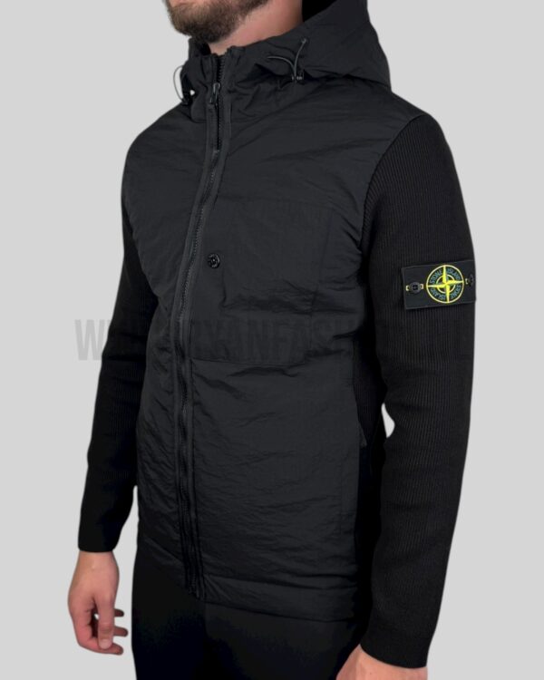 Stone Island Cardigan Jacket Black