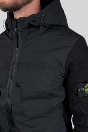 Stone Island Cardigan Jacket Black