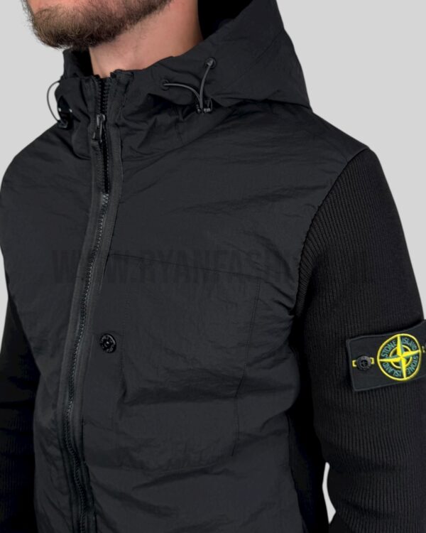 Stone Island Cardigan Jacket Black - Afbeelding 3