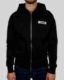 Jacquemus De Gros Grain Zipped Hoodie Black