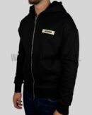 Jacquemus De Gros Grain Zipped Hoodie Black