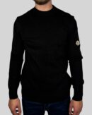 Moncler Classic Patch Knitted Sweater Black