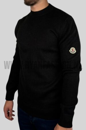 Moncler Classic Patch Knitted Sweater Black