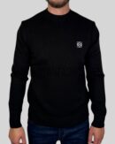 Loewe Embroidered Logo Knitted Sweater Black