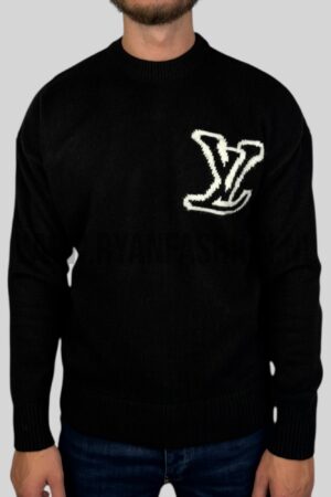 Louis Vuitton LV Intarsia Knitted Sweater Black