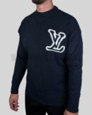 Louis Vuitton LV Intarsia Knitted Sweater Navy