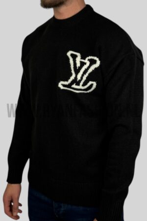 Louis Vuitton LV Intarsia Knitted Sweater Black