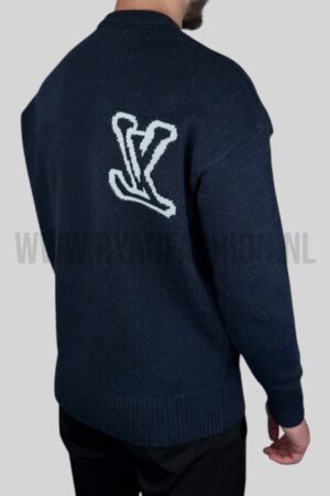 Louis Vuitton LV Intarsia Knitted Sweater Navy