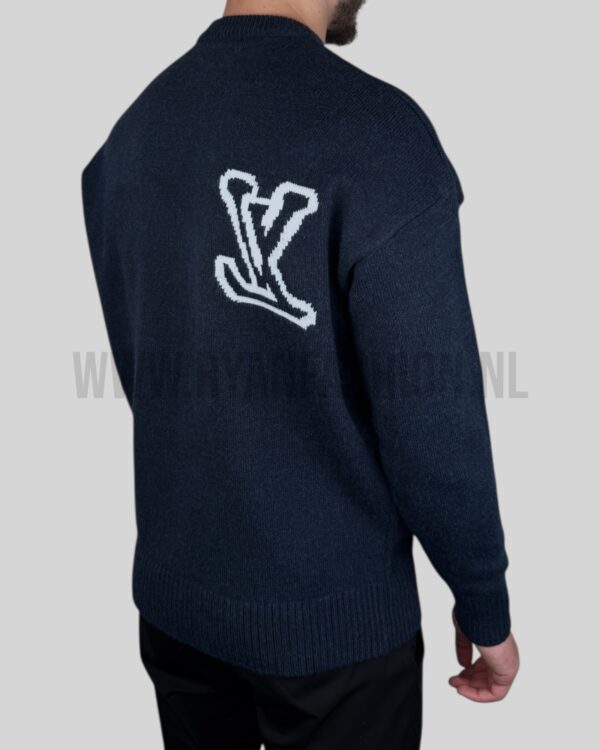 Louis Vuitton LV Intarsia Knitted Sweater Navy - Afbeelding 3