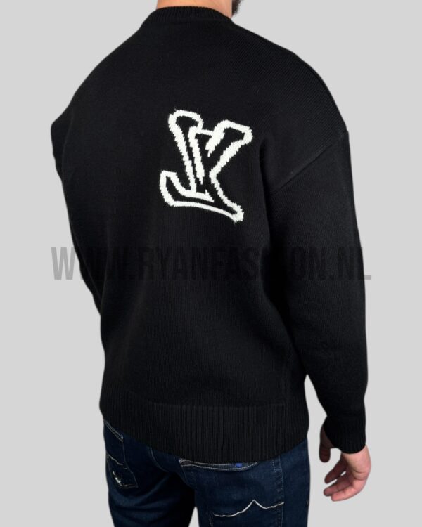 Louis Vuitton LV Intarsia Knitted Sweater Black - Afbeelding 3