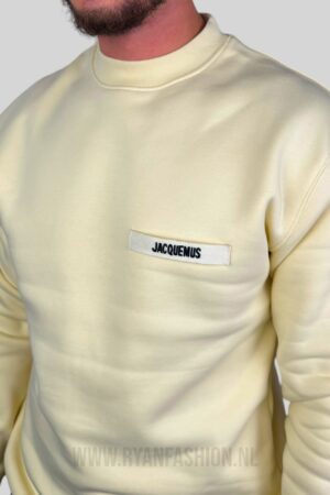Jacquemus Gros Grain Sweater Butter Yellow