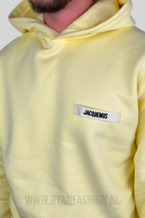Jacquemus Gros Grain Hoodie Butter Yellow