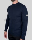Moncler Classic Patch Knitted Sweater Navy Blue
