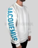 Jacquemus Le Typo Oversized Sweater White
