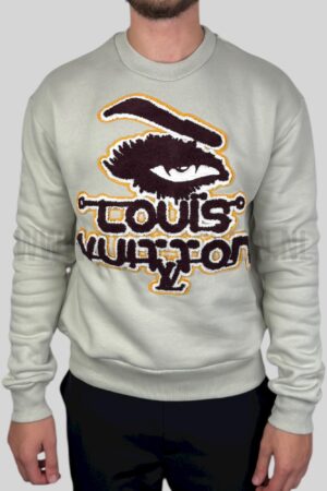 Louis Vuitton Embroidered Sweater Grey