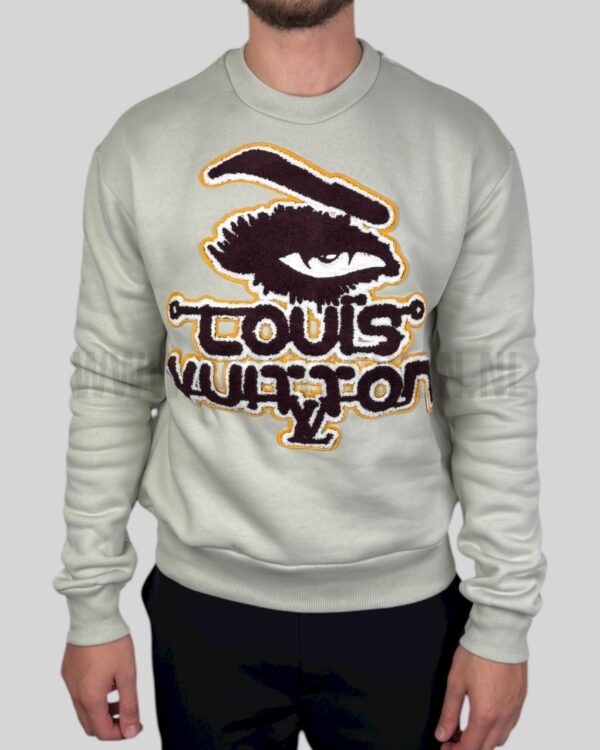 Louis Vuitton Embroidered Sweater Grey