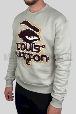 Louis Vuitton Embroidered Sweater Grey