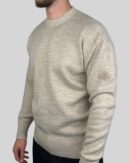 Moncler Classic Patch Knitted Sweater Beige