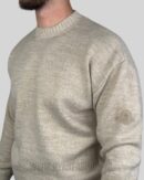 Moncler Classic Patch Knitted Sweater Beige