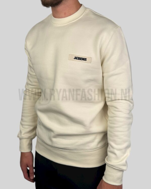 Jacquemus Gros Grain Sweater Cream - Afbeelding 2