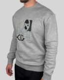 Hermes ''H Puzzle'' Crewneck Sweater Grey