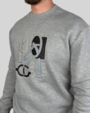 Hermes ''H Puzzle'' Crewneck Sweater Grey
