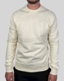 Ami Paris Embroidered Logo Sweater Cream
