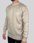 Loewe Embroidered Logo Knitted Sweater Beige