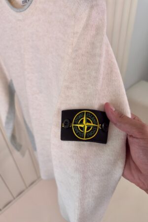 Stone Island Crewneck Sweater Beige Grey