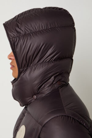 Moncler Cyclone 2-in-1 Puffer Jacket Brown