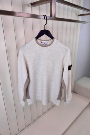Stone Island Crewneck Sweater Beige Brown